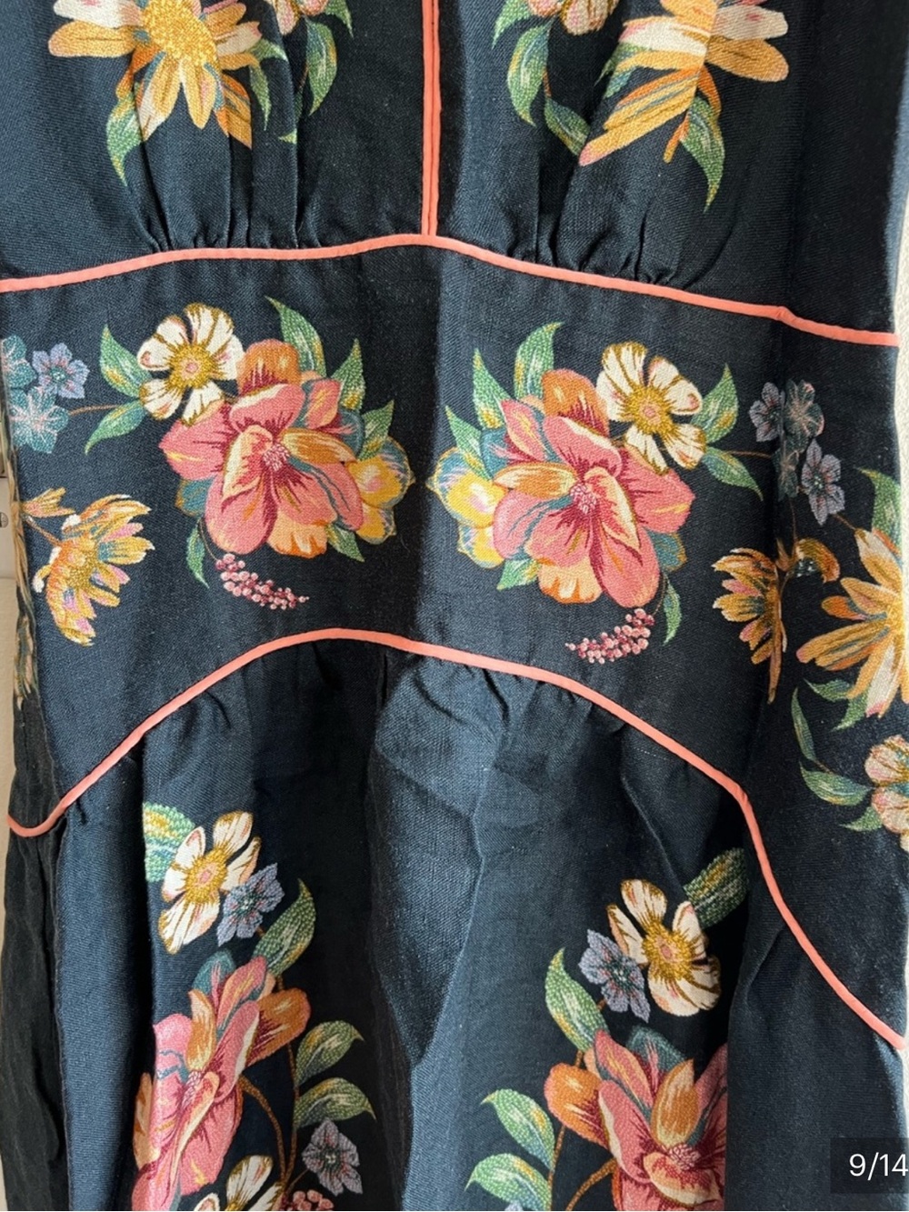 Farm Rio Maira Floral Midi Dress - S- EUC - Picture 9 of 13